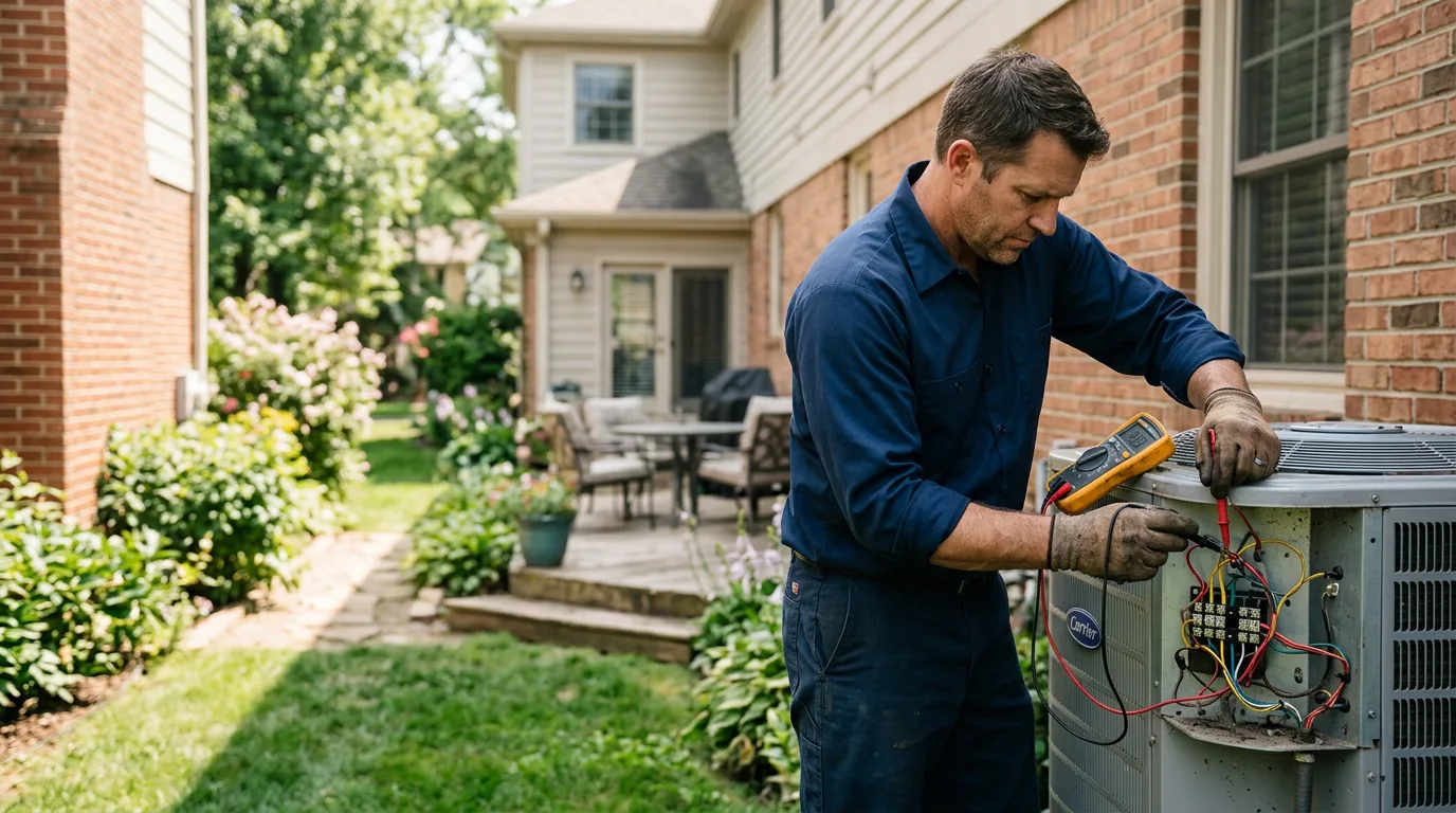 HVAC technician working near North Tazewell, VA